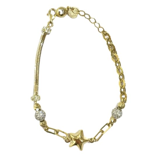 ARMBAND MIT CHARMS GOLD 4