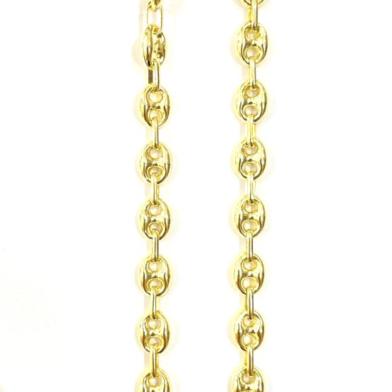 Bohnen Halskette 585er Gold 6mm 2 scaled