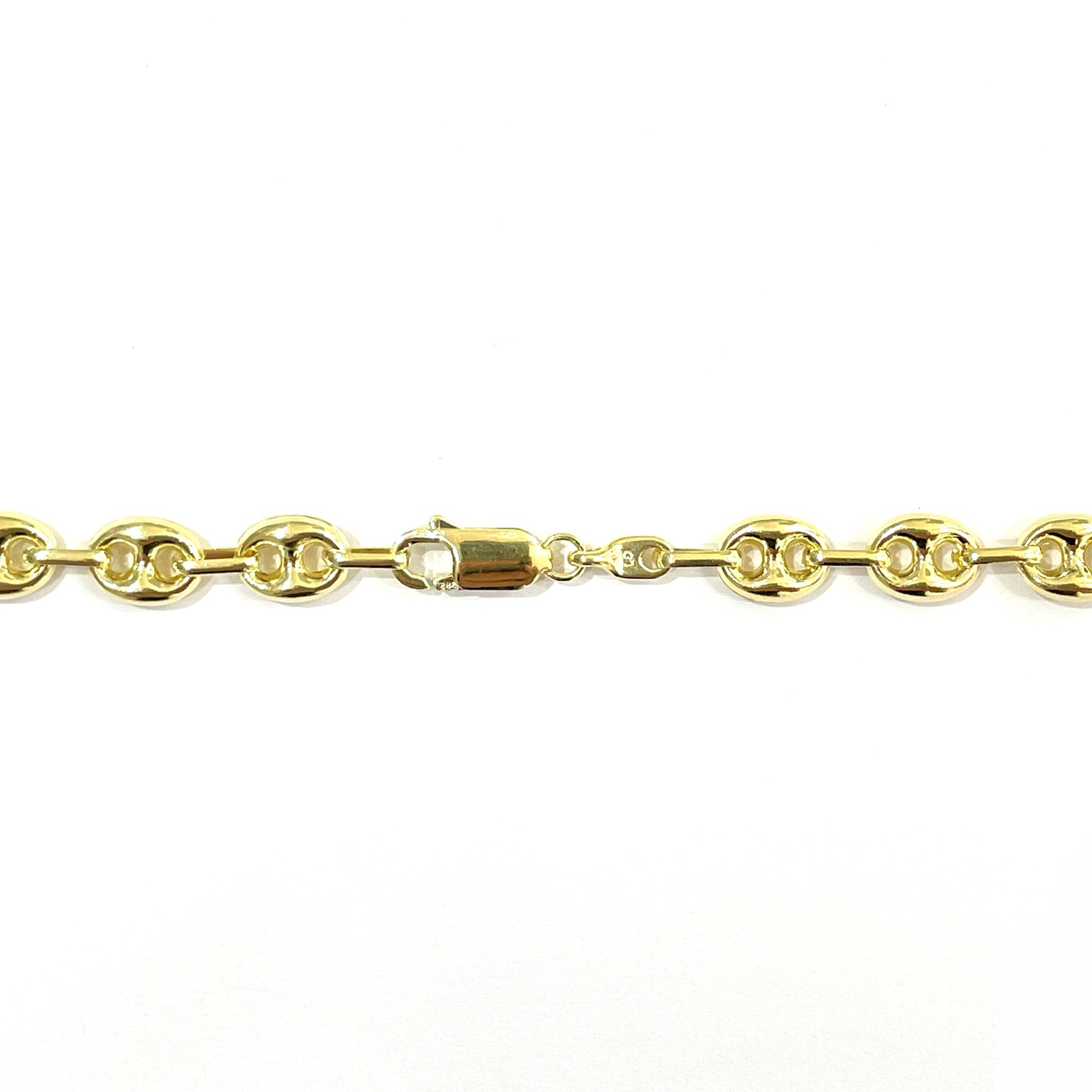 Bohnen Halskette 585er Gold 6mm 3