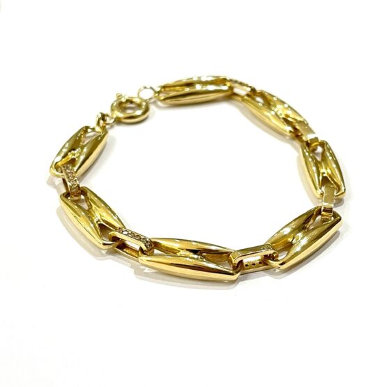 Bohnenkette Armband 585 Gold 1