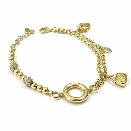 Damen Armband Gold mit Charms 1 scaled