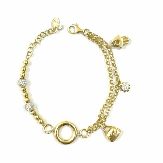 Damen Armband Gold mit Charms 2 scaled