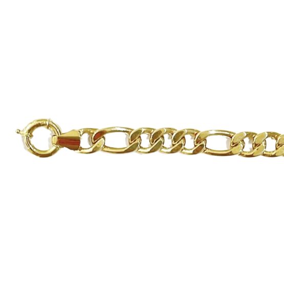 Figaro Kette Armband 78 mm 585 Gold 2