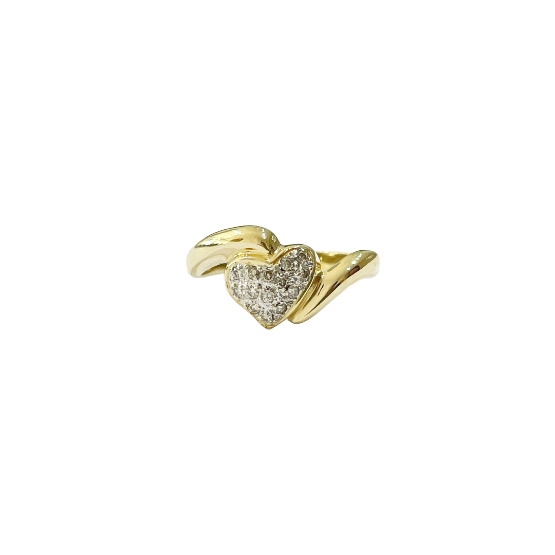 Goldring mit Herz Brillanten 585 Gold_1