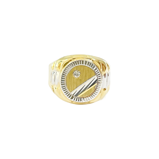 Herrenring 585er Gold 1.2.4