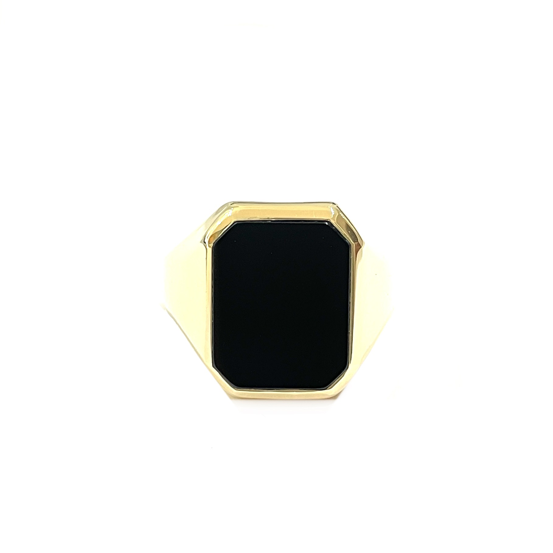 Herrenring Onyx 585er Gold_1