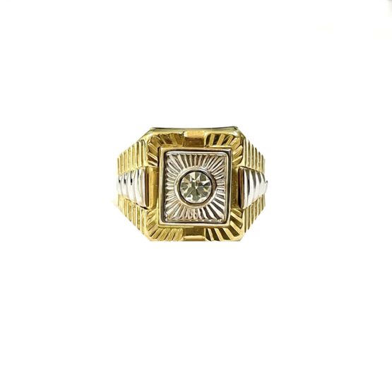 Herrenring Zirkonia 585er Gold 1