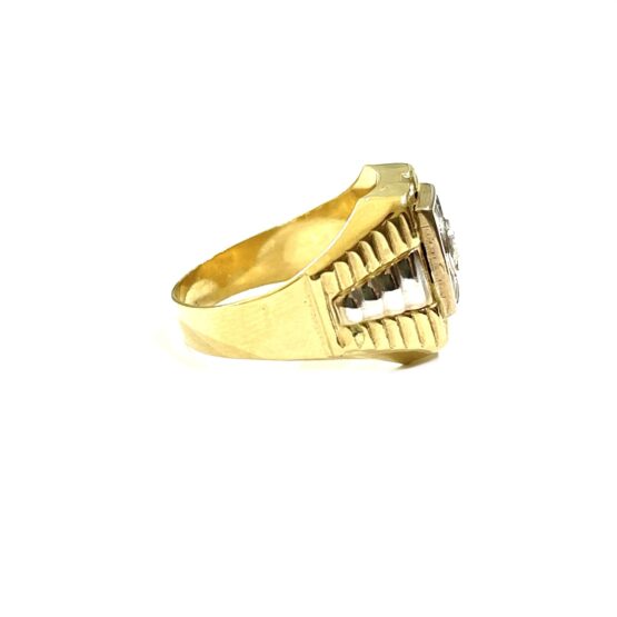 Herrenring Zirkonia 585er Gold 4